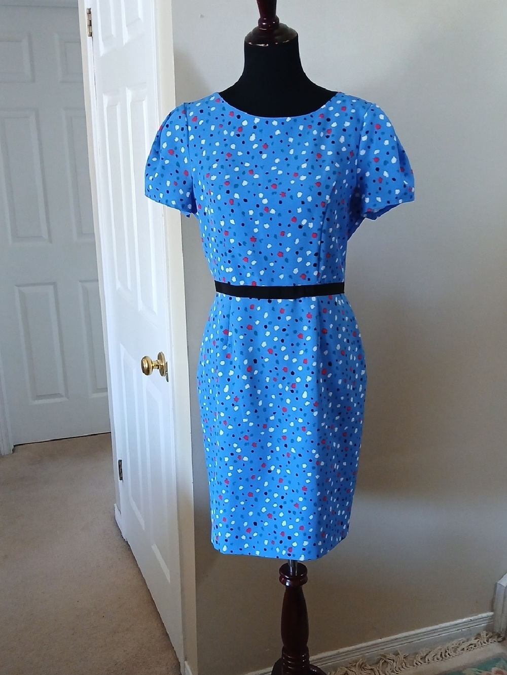 ❤️3@$25 Isaac Mizrahi Light Blue Top with Black Label